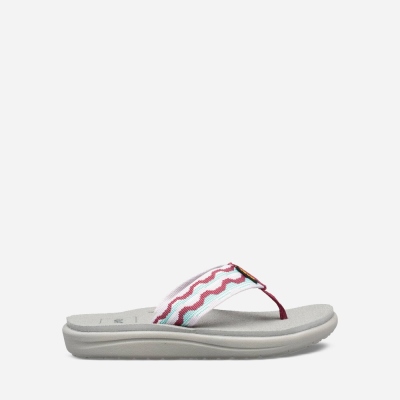 Teva Voya Kids' Grey / Rose Flip Flops CA21815 Canada Sale